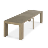 Aged Elm::Gallery::Aged Elm Transformer Table Shown with Removable Panels